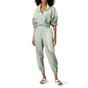Paradised Kelsey Green 100% Cotton Long Sleeve Jumpsuit Women's Size Small S